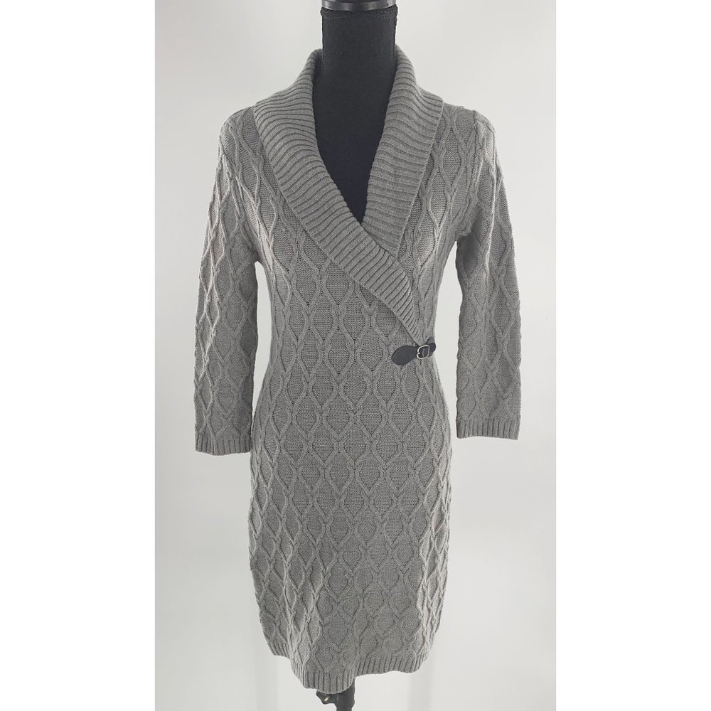 Calvin Klein Gray Size S Sweater Dress